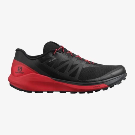 Salomon SENSE RIDE 4 Erkek Koşu Ayakkabısı Siyah/Kırmızı TR R2G8